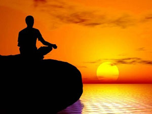 Meditation-sunset